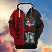 Premium US Veterans Zip Hoodie BPHN100911, Gifts For US Veterans, Gifts On Father's Day, Veterans Day. - Image 36