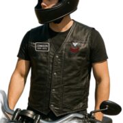 Premium US Navy Veterans Custom Leather Motor Vest VPVC702132, Gifts For Navy Veteran, Gifts On Father's Day, Veterans Day. - Image 5