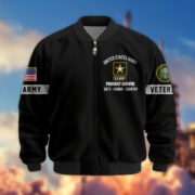 Premium US Veterans Bomber Jacket BPHN190815, Gifts For US Veterans, Gifts On Father's Day, Veterans Day. - Image 3