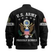 Premium US Veterans Bomber Jacket BPHN190815, Gifts For US Veterans, Gifts On Father's Day, Veterans Day. - Image 4