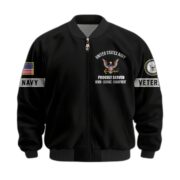 Premium US Veterans Bomber Jacket BPHN190815, Gifts For US Veterans, Gifts On Father's Day, Veterans Day. - Image 9