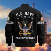 Premium US Veterans Bomber Jacket BPHN190815, Gifts For US Veterans, Gifts On Father's Day, Veterans Day. - Image 10