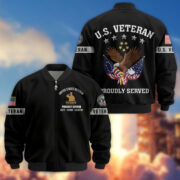 Premium US Veterans Bomber Jacket BPHN190815, Gifts For US Veterans, Gifts On Father's Day, Veterans Day. - Image 26