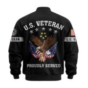 Premium US Veterans Bomber Jacket BPHN190815, Gifts For US Veterans, Gifts On Father's Day, Veterans Day. - Image 28