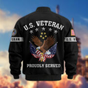Premium US Veterans Bomber Jacket BPHN190815, Gifts For US Veterans, Gifts On Father's Day, Veterans Day. - Image 28