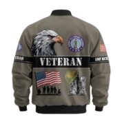 Premium US Veterans Bomber Jacket ATTN290821, Gifts For US Veterans, Gifts On Father's Day, Veterans Day. - Image 9