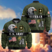 Premium US Veterans Bomber Jacket ATTN290821, Gifts For US Veterans, Gifts On Father's Day, Veterans Day. - Image 7