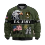 Premium US Veterans Bomber Jacket ATTN290821, Gifts For US Veterans, Gifts On Father's Day, Veterans Day. - Image 5