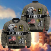 Premium US Veterans Bomber Jacket ATTN290821, Gifts For US Veterans, Gifts On Father's Day, Veterans Day. - Image 4