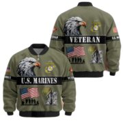 Premium US Veterans Bomber Jacket ATTN290821, Gifts For US Veterans, Gifts On Father's Day, Veterans Day. - Image 22