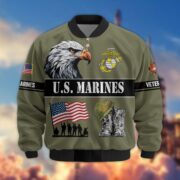 Premium US Veterans Bomber Jacket ATTN290821, Gifts For US Veterans, Gifts On Father's Day, Veterans Day. - Image 20