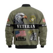 Premium US Veterans Bomber Jacket ATTN290821, Gifts For US Veterans, Gifts On Father's Day, Veterans Day. - Image 21