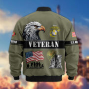Premium US Veterans Bomber Jacket ATTN290821, Gifts For US Veterans, Gifts On Father's Day, Veterans Day. - Image 21