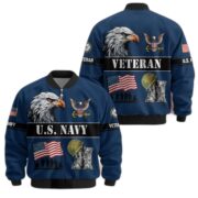 Premium US Veterans Bomber Jacket ATTN290821, Gifts For US Veterans, Gifts On Father's Day, Veterans Day. - Image 13