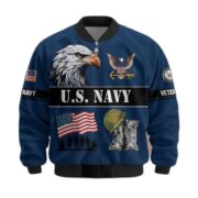 Premium US Veterans Bomber Jacket ATTN290821, Gifts For US Veterans, Gifts On Father's Day, Veterans Day. - Image 11