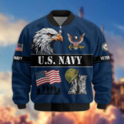 Premium US Veterans Bomber Jacket ATTN290821, Gifts For US Veterans, Gifts On Father's Day, Veterans Day. - Image 11