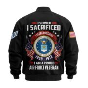 Premium Custom USAF Veteran Bomber Jacket VPVC804404, Gifts For US Air Force Veteran, Gifts On Father's Day, Veterans Day. - Image 3