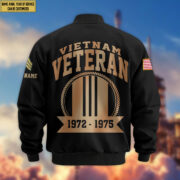 Premium Custom Vietnam Veteran Bomber Jacket VPVC804806, Gifts For Vietnam Veteran, Gifts On Father's Day, Veterans Day. - Image 3
