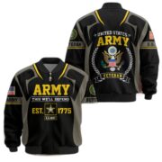 Premium US Veterans Bomber Jacket BPHN030913, Gifts For US Veterans, Gifts On Father's Day, Veterans Day. - Image 2