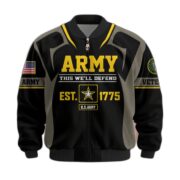 Premium US Veterans Bomber Jacket BPHN030913, Gifts For US Veterans, Gifts On Father's Day, Veterans Day. - Image 3