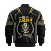 Premium US Veterans Bomber Jacket BPHN030913, Gifts For US Veterans, Gifts On Father's Day, Veterans Day. - Image 4
