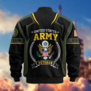 Premium US Veterans Bomber Jacket BPHN030913, Gifts For US Veterans, Gifts On Father's Day, Veterans Day. - Image 7