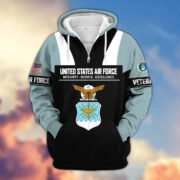 Premium US Veterans Zip Hoodie ATTN030921, Gifts For US Veterans, Gifts On Father's Day, Veterans Day. - Image 23
