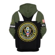 Premium US Veterans Zip Hoodie ATTN030921, Gifts For US Veterans, Gifts On Father's Day, Veterans Day. - Image 6