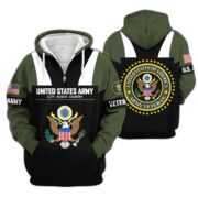Premium US Veterans Zip Hoodie ATTN030921, Gifts For US Veterans, Gifts On Father's Day, Veterans Day. - Image 7