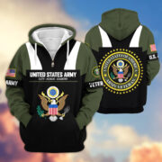 Premium US Veterans Zip Hoodie ATTN030921, Gifts For US Veterans, Gifts On Father's Day, Veterans Day. - Image 7