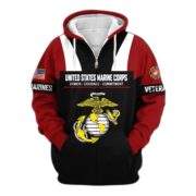 Premium US Veterans Zip Hoodie ATTN030921, Gifts For US Veterans, Gifts On Father's Day, Veterans Day. - Image 17