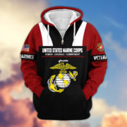 Premium US Veterans Zip Hoodie ATTN030921, Gifts For US Veterans, Gifts On Father's Day, Veterans Day. - Image 17