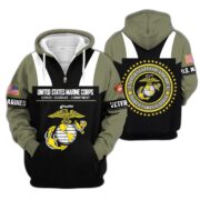 Premium US Veterans Zip Hoodie ATTN030921, Gifts For US Veterans, Gifts On Father's Day, Veterans Day. - Image 22