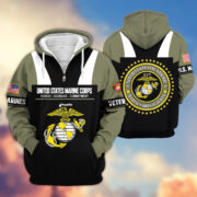 Premium US Veterans Zip Hoodie ATTN030921, Gifts For US Veterans, Gifts On Father's Day, Veterans Day. - Image 22
