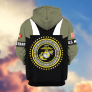 Premium US Veterans Zip Hoodie ATTN030921, Gifts For US Veterans, Gifts On Father's Day, Veterans Day. - Image 21