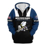 Premium US Veterans Zip Hoodie ATTN030921, Gifts For US Veterans, Gifts On Father's Day, Veterans Day. - Image 14