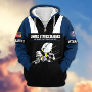 Premium US Veterans Zip Hoodie ATTN030921, Gifts For US Veterans, Gifts On Father's Day, Veterans Day. - Image 14