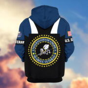 Premium US Veterans Zip Hoodie ATTN030921, Gifts For US Veterans, Gifts On Father's Day, Veterans Day. - Image 15