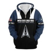 Premium US Veterans Zip Hoodie ATTN030921, Gifts For US Veterans, Gifts On Father's Day, Veterans Day. - Image 32