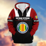 Premium US Veterans Zip Hoodie ATTN030921, Gifts For US Veterans, Gifts On Father's Day, Veterans Day. - Image 38