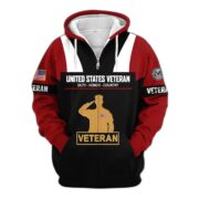 Premium US Veterans Zip Hoodie ATTN030921, Gifts For US Veterans, Gifts On Father's Day, Veterans Day. - Image 35