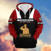 Premium US Veterans Zip Hoodie ATTN030921, Gifts For US Veterans, Gifts On Father's Day, Veterans Day. - Image 35