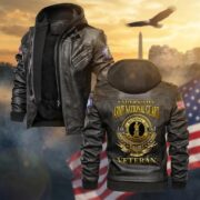 Premium US Veterans Leather Jacket BPHN040915, Gifts For US Veterans, Gifts For US Veterans, Gifts On Father's Day, Veterans Day - Image 5