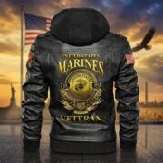 Premium US Veterans Leather Jacket BPHN040915, Gifts For US Veterans, Gifts For US Veterans, Gifts On Father's Day, Veterans Day - Image 15