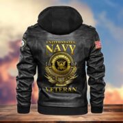Premium US Veterans Leather Jacket BPHN040915, Gifts For US Veterans, Gifts For US Veterans, Gifts On Father's Day, Veterans Day - Image 9