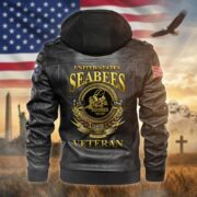 Premium US Veterans Leather Jacket BPHN040915, Gifts For US Veterans, Gifts For US Veterans, Gifts On Father's Day, Veterans Day - Image 12