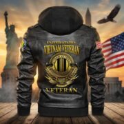Premium US Veterans Leather Jacket BPHN040915, Gifts For US Veterans, Gifts For US Veterans, Gifts On Father's Day, Veterans Day - Image 30