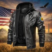 Premium US Veterans Leather Jacket BPHN040915, Gifts For US Veterans, Gifts For US Veterans, Gifts On Father's Day, Veterans Day - Image 31