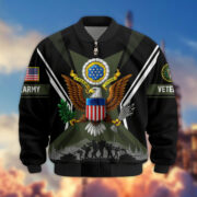 Premium US Veterans Bomber Jacket BPHN130811, Gifts For US Veterans, Gifts On Father's Day, Veterans Day. - Image 6