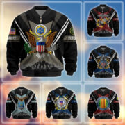 Premium US Veterans Bomber Jacket BPHN130811, Gifts For US Veterans, Gifts On Father's Day, Veterans Day.